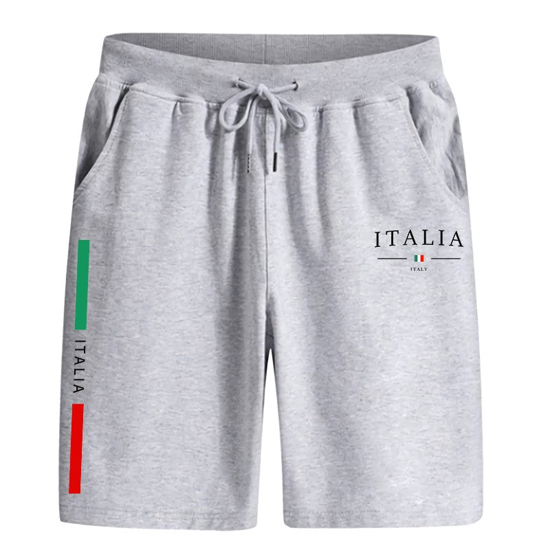 Italy Fashion Men's Walking Shorts Spring Summer Classic Male Casual Sports Knee-length Shorts Gym Fitness Quick-dry Short Pants