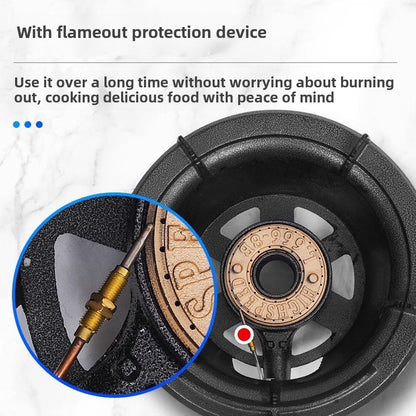 Commercial Restaurant Energy Saving Gas Stove Automatic Flameout Protection Device Gas Range Liquefied Gas Stove Single Cooktop