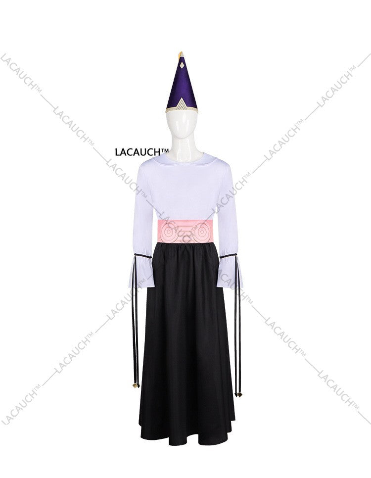 New Anime Witch Hat Atelier Olruggio Cosplay Costume Adult Men Hat Cloak Dress Wig Roleplay Witch Hat Disguise Atelier Halloween