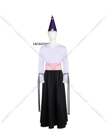 New Anime Witch Hat Atelier Olruggio Cosplay Costume Adult Men Hat Cloak Dress Wig Roleplay Witch Hat Disguise Atelier Halloween