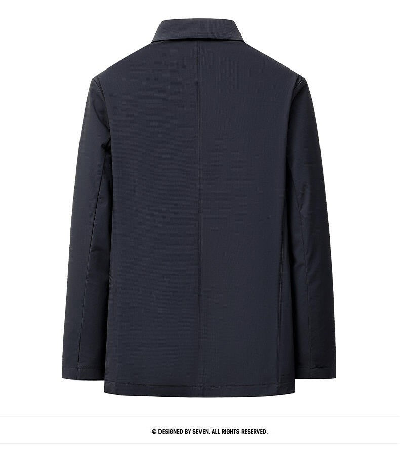 2025 Summer Thin Ice Silk Sunscreen Suit Jackets Classic Elasticity Traceless Sun Protection Blazers Social Office Formal Coats