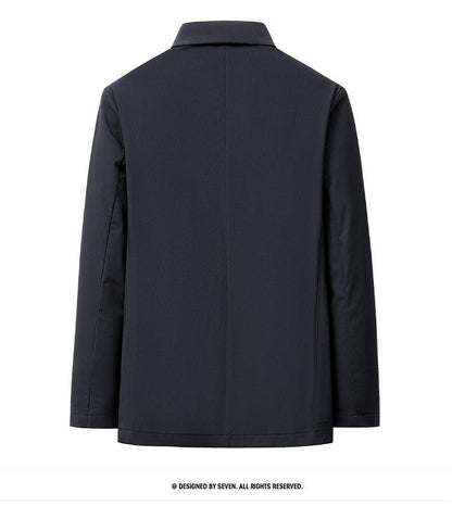 2025 Summer Thin Ice Silk Sunscreen Suit Jackets Classic Elasticity Traceless Sun Protection Blazers Social Office Formal Coats