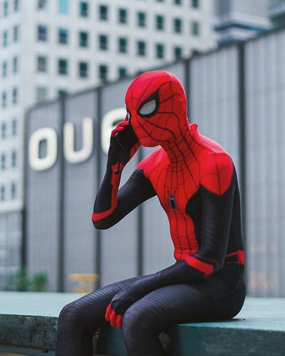 Halloween Zentai Far From Home Spider Cosplay Costume Adults Man SuperHero Bodysuit Men Party Jumpsuit