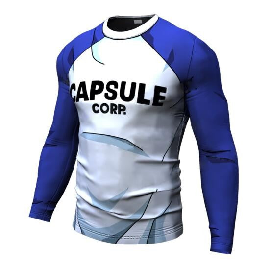 New Goku Men Summer T Shirt Gym CAPSULE CORP Printed Casual Quick-dry Fitness Short Sleeve Men's T-shirt Men Tees