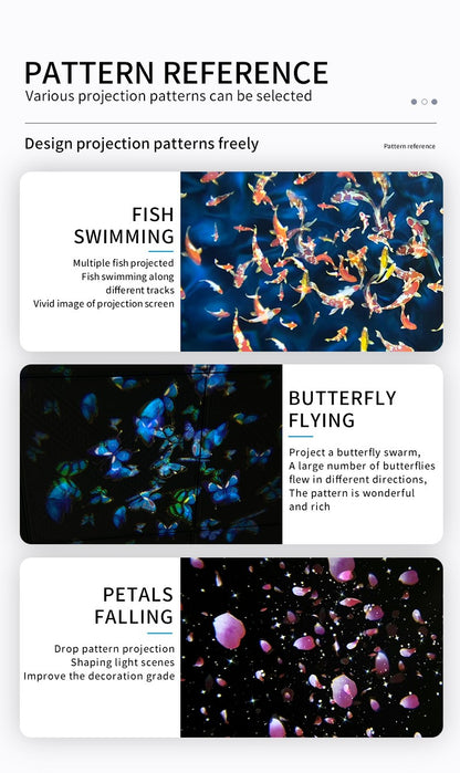 Custom Outdoor Creative Special Effect Pattern Light Led Dynamic Projection Lamp