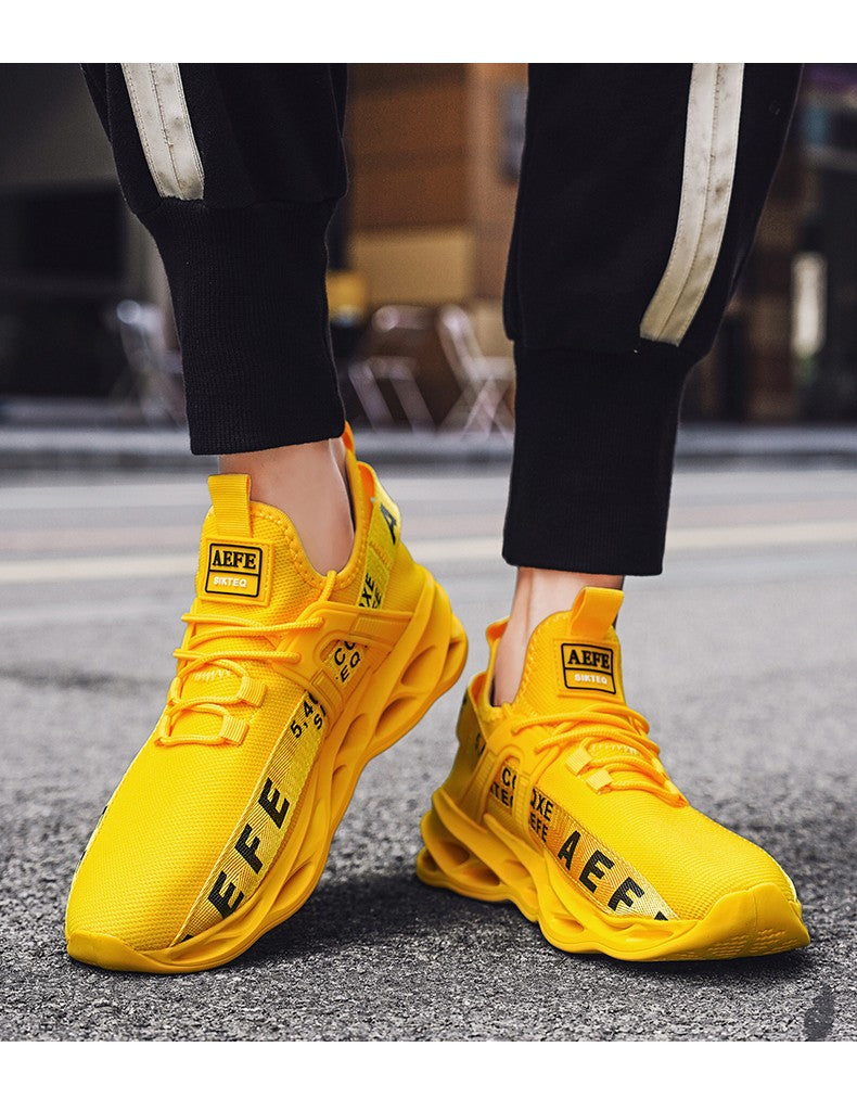 Tênis Masculino YRZL Calçados Masculinos Tênis Designer de Luxo Sapatos Masculinos Casuais Plataforma Antiderrapante Tênis de Corrida Masculino