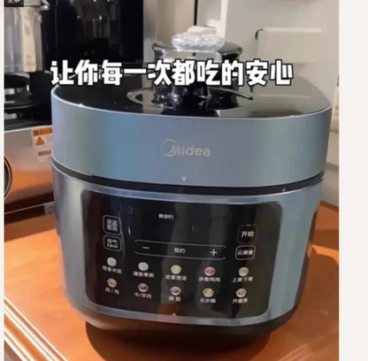 220V Midea Electric Pressure Cooker Stainless Steel Dual Pot Smart Multicooker for Home Kitchen BD