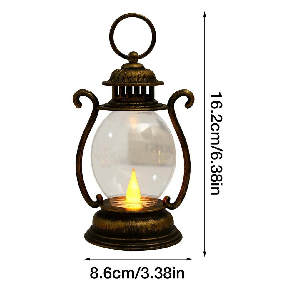 Led Retro Glowing Pony Lantern 2025 Christmas Halloween Simulation Cande Light Lamp Party Supplies Home Decorations
