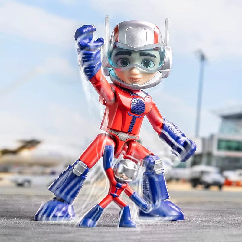 Em estoque, Blokees Genuínos Marvel Spidey Amazing Friend Homem-Aranha Miles Homem-Formiga Boneco Anime Action Figure Colecionáveis Brinquedos Modelo