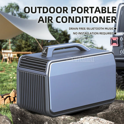 Aparelho de Ar-Condicionado Portátil para Barraca de Acampamento, Quente e Frio, Controle de Clima, Aquecedor, Resfriador, Unidade de Ar-Condicionado Móvel