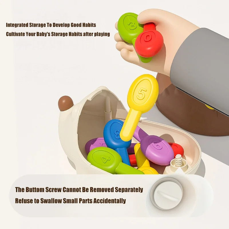 Hedgehog Montessori Baby Toys Hand-eye Coordination Fine Motor Training Develop Concentration Children Sensory Educational Toy