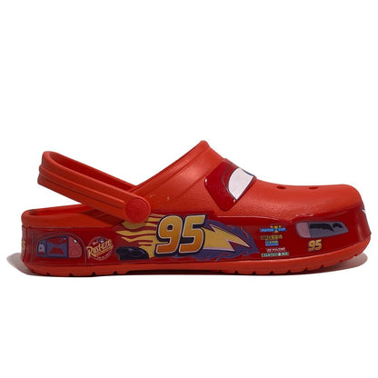 Chinelo Infantil Relâmpago McQueen Disney Pixar Sandália Desenho Animado Luz Piscante Antiderrapante Sapato de Praia Piscina Presente