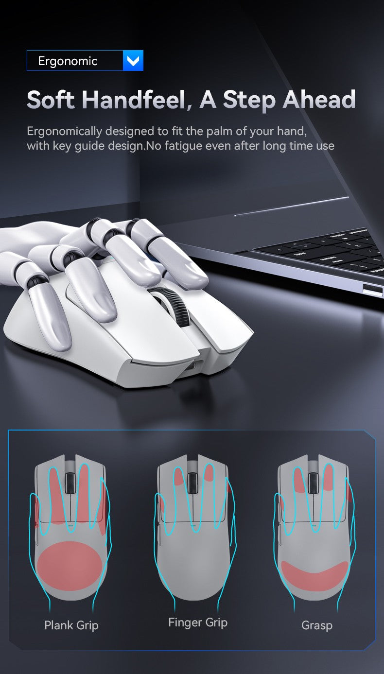 Mouse Gamer Sem Fio Attack Shark X11 X11SE, 1000 Hz, Mouse Óptico RGB 2.4G, 16000 DPI, Mouses de Computador Ergonômicos para PC Laptop Mac