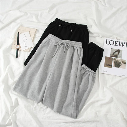 Gray women Sweatpants Autumn New Baggy Fashion Oversize Sports Pants Black winter thick Joggers Streetwear Trousers