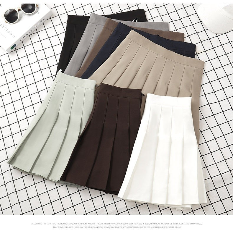 Brown Skirt Ladies 2022 Summer Clothes Women's High Waist Harajuku Korean Style
