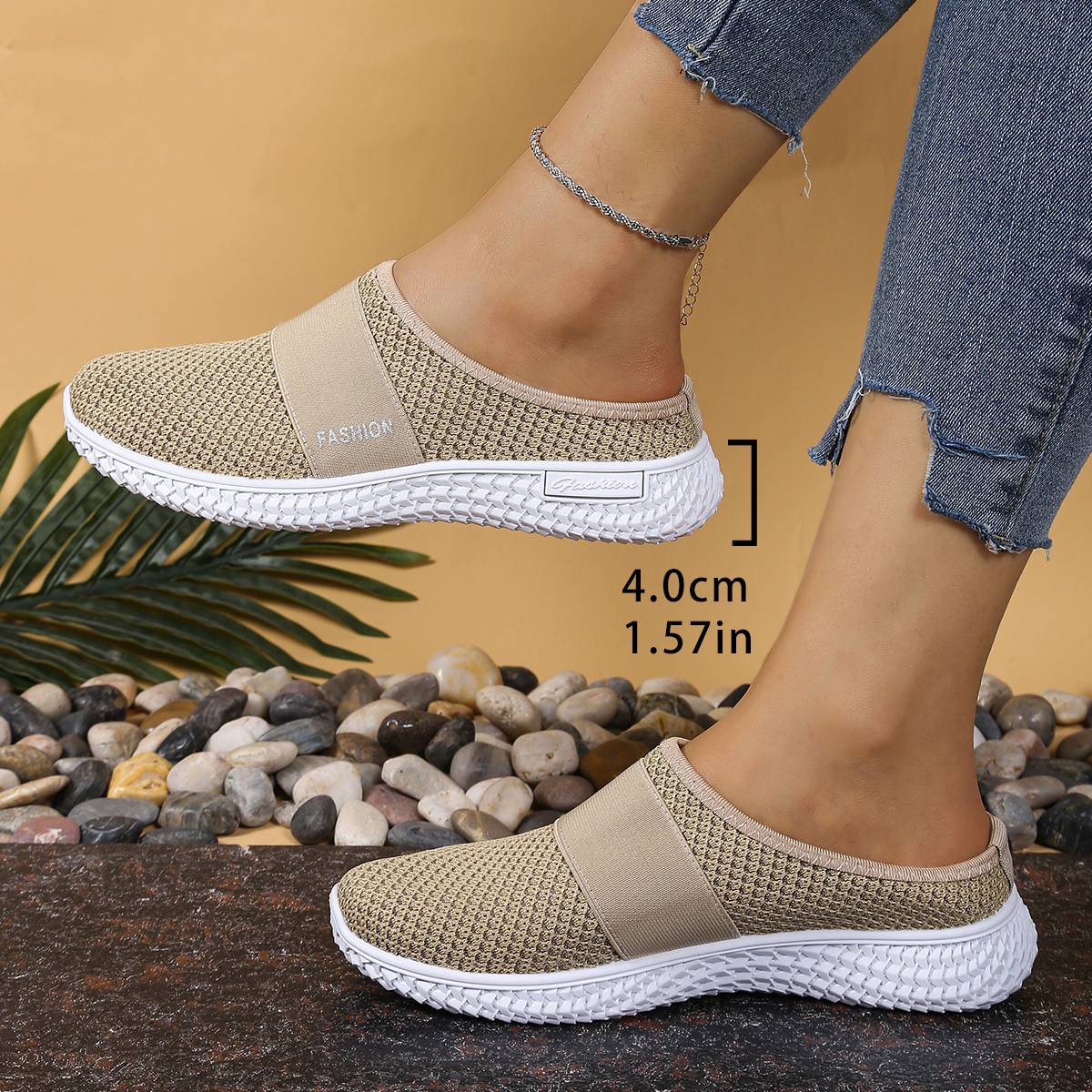 women's shoes Solid Color Mules,  women's summer shoes free shippiing shoes Slippers for women Comfortable and breathable