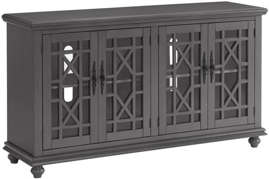 "Elegant TV Stand - 63" W x 35" H Slim Media Console, Modern Design for Living Room & Bedroom";;VERDADEIRO;;"Antique Black