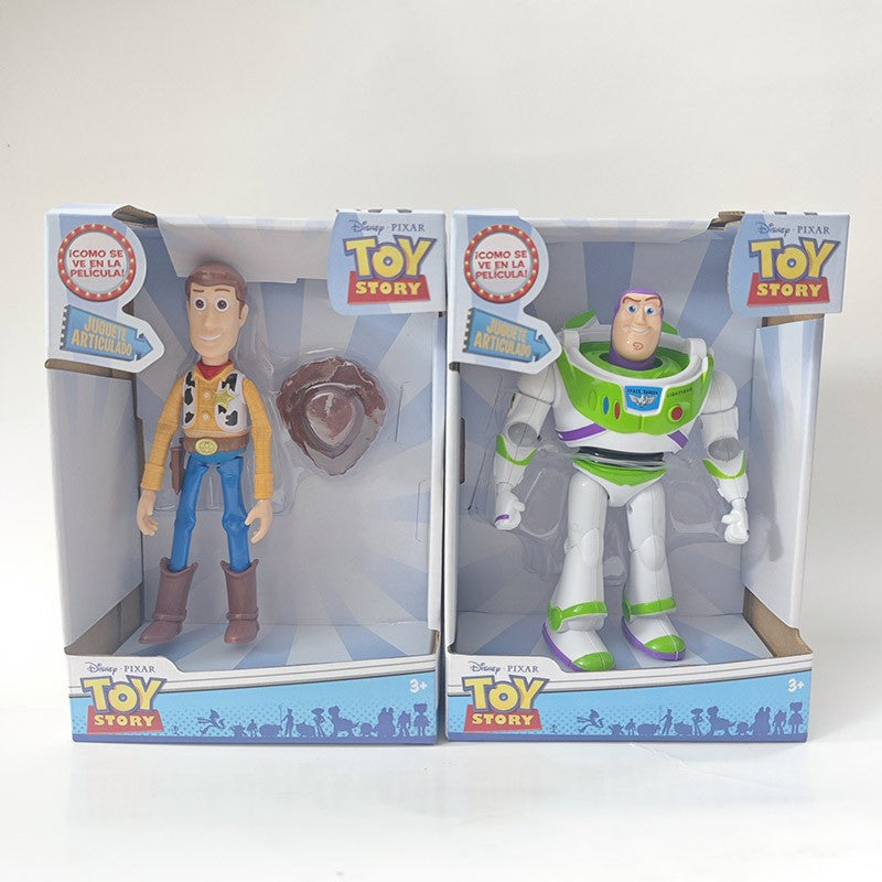 Woody Buzz Lightyear Fofos Bonecos de Ação Pixar Toy Story Anime Desenho Animado Modelo Coleção de Bonecas Presente de Natal para Crianças