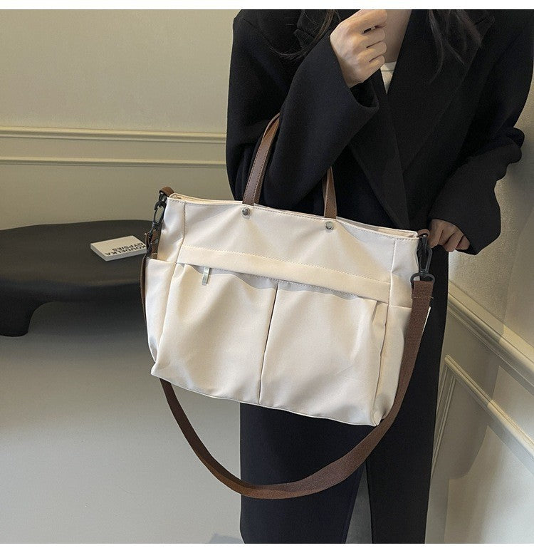 Multi Functional Tote Bag: Durable Nylon Work & Daily Shoulder Purse, Large Capacity Handbag Crossbody Bags for Women Daily Use