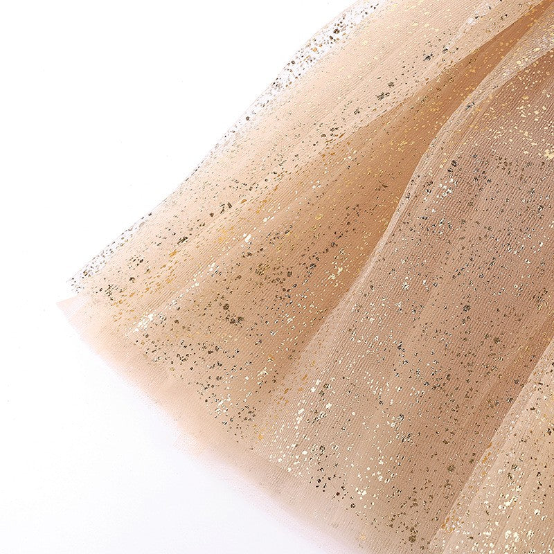 Adult hot mesh tutu skirt 2025 street fashion solid color skirt Polyester dance skirt