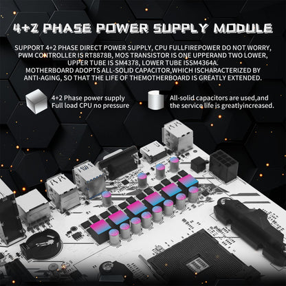 ZSUS B450 Motherboard AMD Processor Dual-channel DDR4 Memory AM4 Mainboard M.2 NVME (Supports Ryzen 5500 5600 5600G CPU)