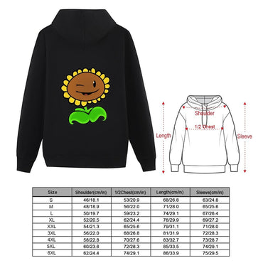 Sunflower PVZ Hoodie men's clothing aesthetic clothing mens designer clothes men clothes men's hoodie sweatshirt