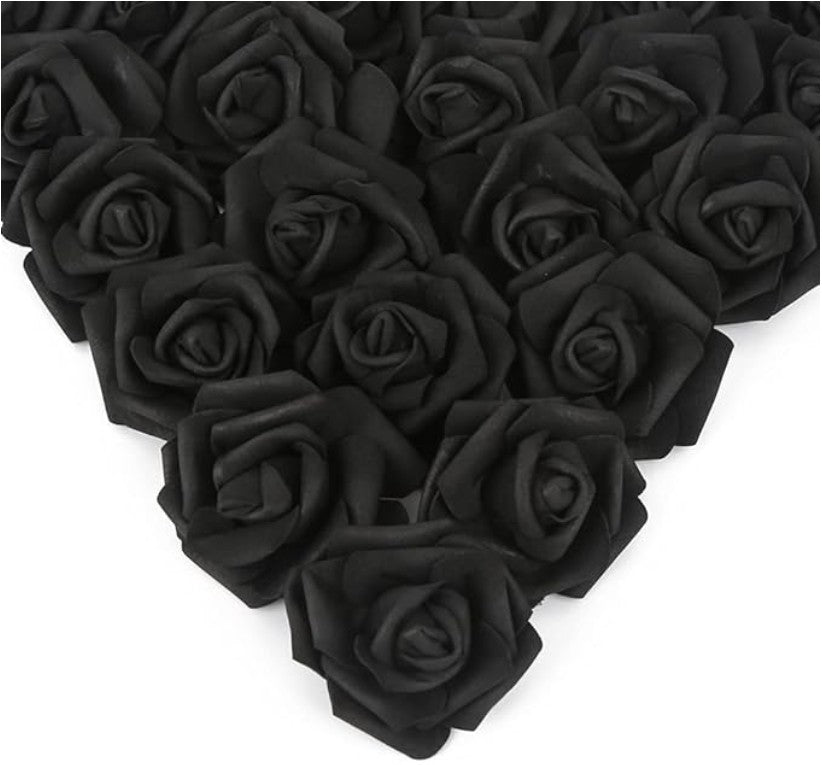 10/20/50Pcs Artificial Foam Rose Flowers PE Fake Flower for Home Room Dceor Wedding Party Halloween Thanksgiving Christmas Decor