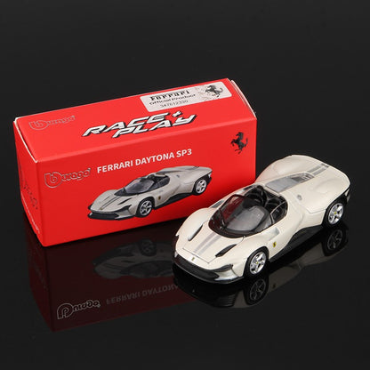 Bburago 1:64 Ferrari Daytona SP3 812 Competizione Carro Modelo Liga Miniatura Veículos Fundidos Brinquedo Coleção de Presente