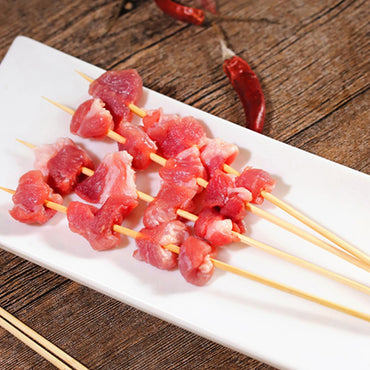 90/450pcs Bamboo Stick Food Grade Bamboo Skewer Sticks Disposable Natural Wood Long Stick Barbecue Fruit BBQ Tools 15/20/25/30cm