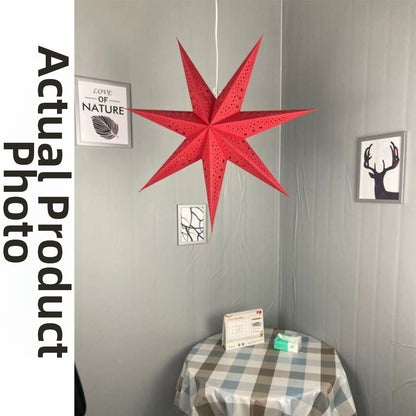 New 50/70cm Hollow Star Pendants Christmas Decorations Eid Mubarak Star Lanterns Folding Hanging Paper Stars Party Decorations