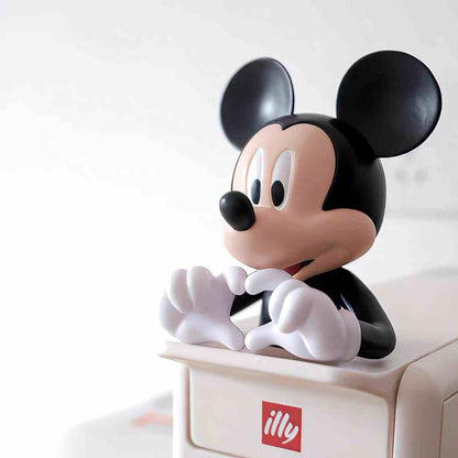 Textura Fina Combinada de Restauração Original de Anime, Presente de Brinquedo Mickey Minnie, Ornamento de Decoração de Sala de Estar de PVC Disney 10cm de Sucesso