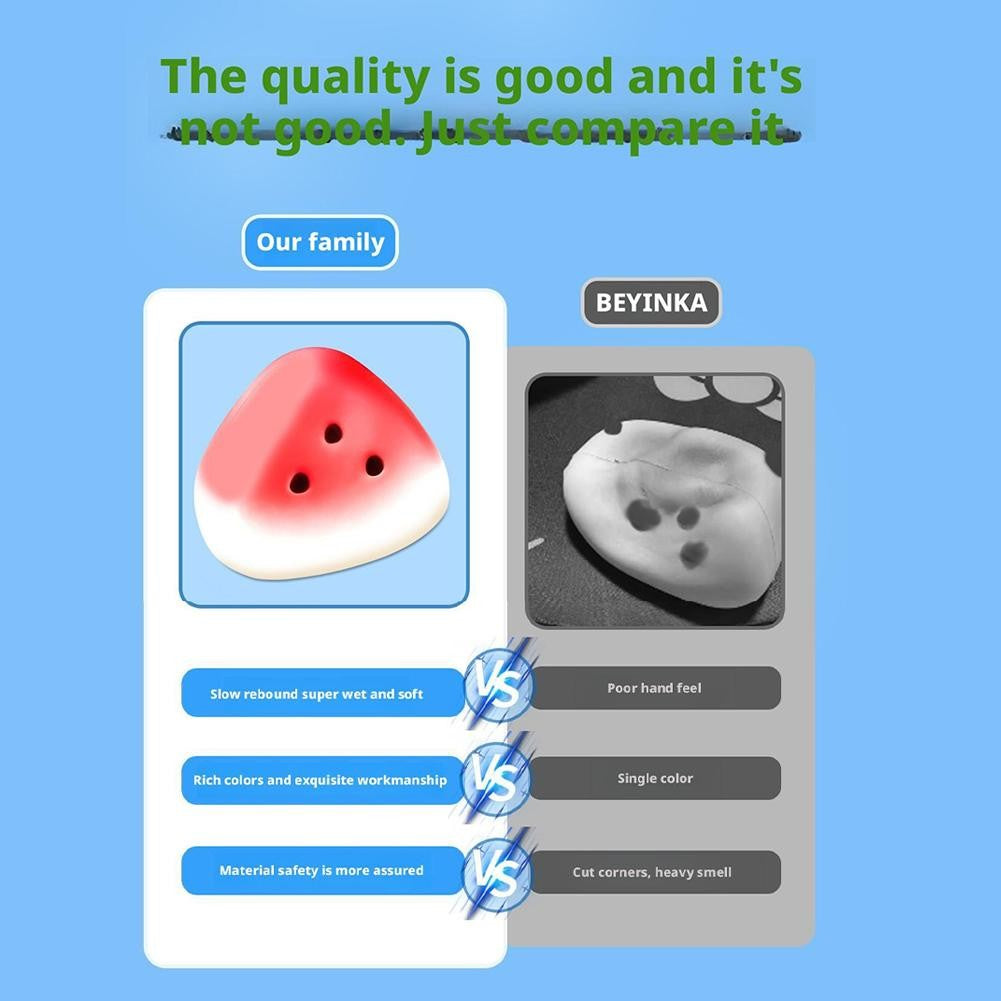 2026 New Squishy Watermelon Fidget Toy Stress Reliever Funny Pressure Reducer Prop Anti-Stress Slow Rising Fruit Pinch Squeeze