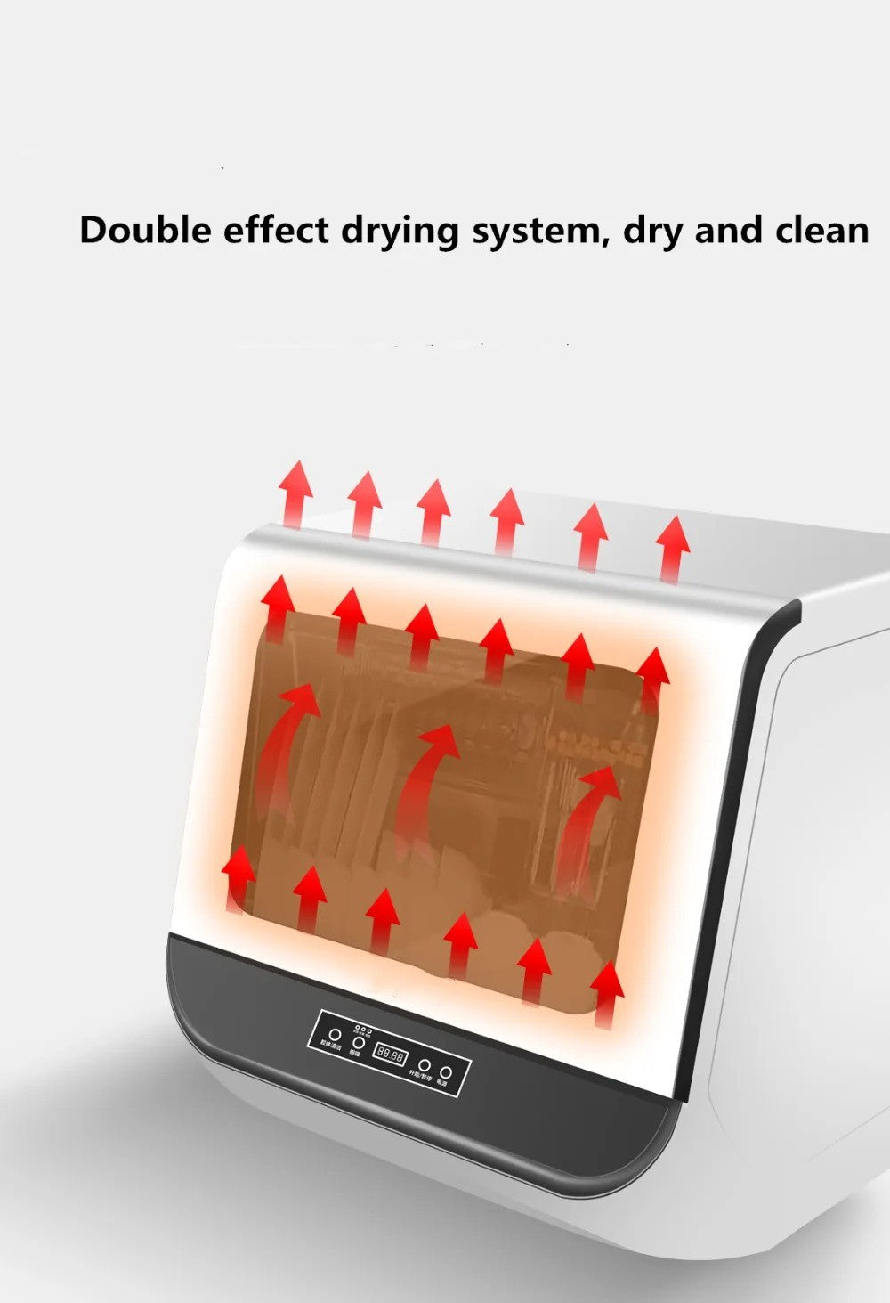 Household Dishwasher Automatic Dishwasher With Drying Multi-Function Flume Embedded Desktop Dishwasher Dish Washer Machine