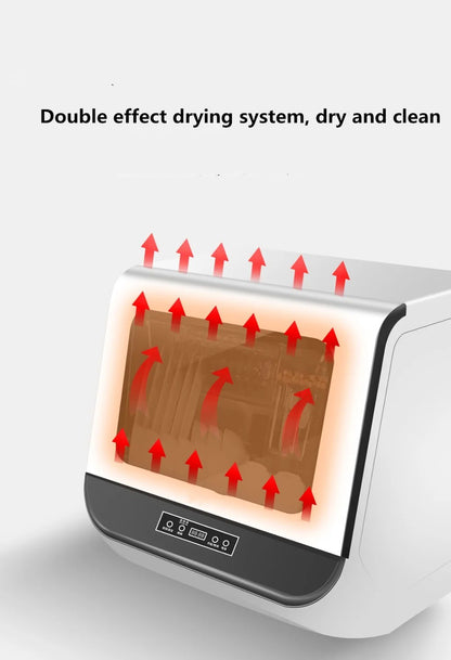 Household Dishwasher Automatic Dishwasher With Drying Multi-Function Flume Embedded Desktop Dishwasher Dish Washer Machine