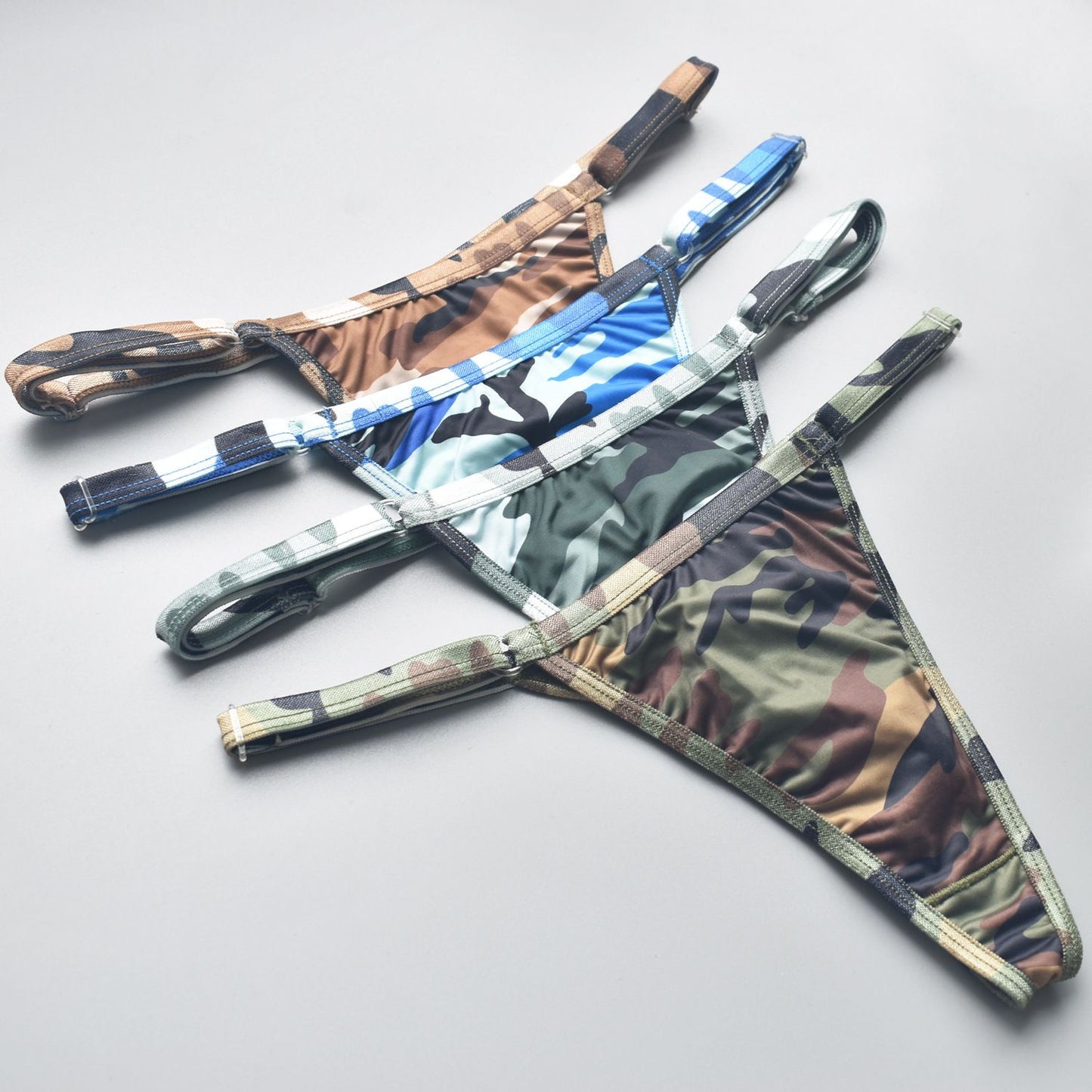 Circyy Bikini Set Women Sexy Camouflage Swimsuit Two-Piece Thongs Backless Female Swimwear Bathing Summer 2025 Fashion Beachwear