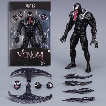 Venom AMAZING YAMAGUCHI legends Boneco de Ação Articulado Modelo de Estátua com Rosto Mutável Colecionável para Crianças Presente Brinquedo