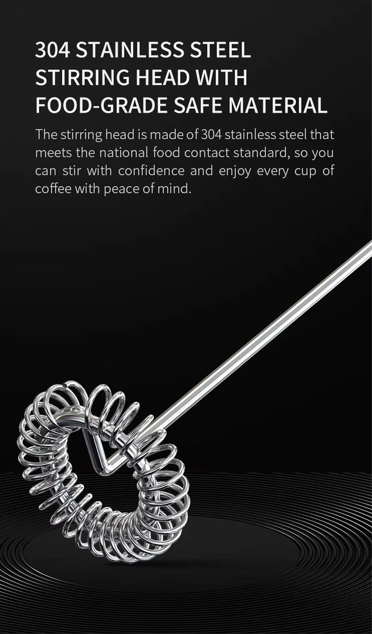 Kitchen Powerful Stirrer Milk Frother Handheld Foam Maker for Lattes Whisk Drink Mixer Coffee Electric Rechargable Egg Beater