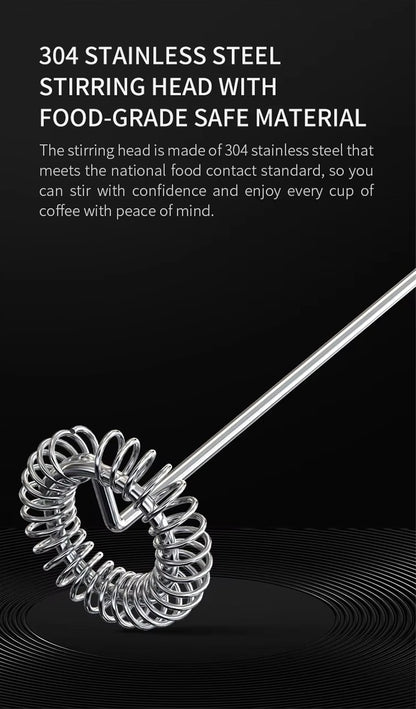 Kitchen Powerful Stirrer Milk Frother Handheld Foam Maker for Lattes Whisk Drink Mixer Coffee Electric Rechargable Egg Beater