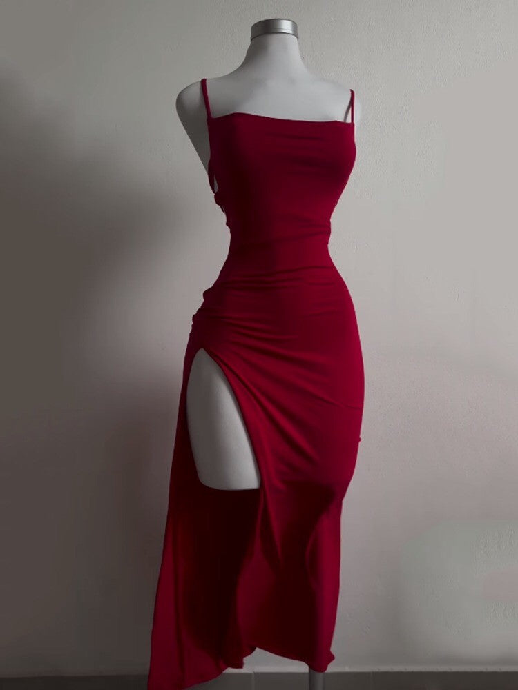2025 new hot Sale explosive new dress summer high sensibility halter strap Spice