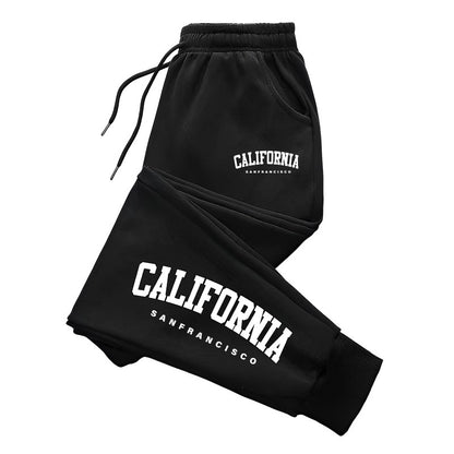 Mens Sweatpants Print Casual Pants Outdoor Gym Sports Jogging Pants Fashion Street Man Trousers Fitness Sportswear Autumn Winter