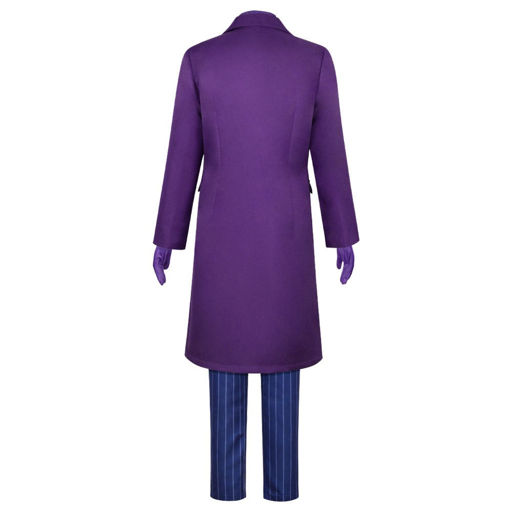 Men Clown Cosplay Costume Clown full set Coat Shirt Vest wig Tie Suit Outfits for Male Halloween Costumes