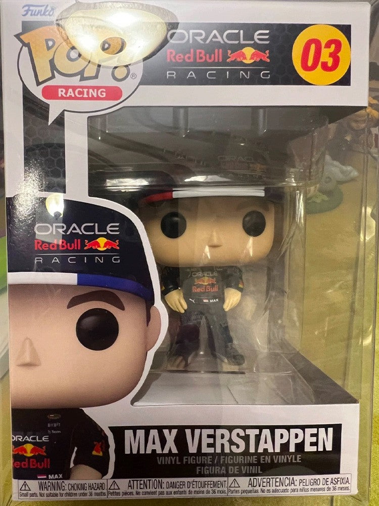Red Bull Racing Team Ação de Corrida Funko Pop Max Verstappen Ornamento Senna Modelo Brinquedos Perez Decoração Coleção Boneca Presentes