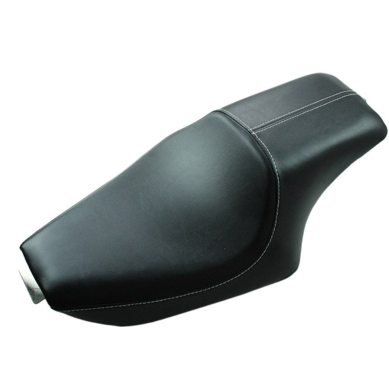 Assento Duplo de Couro Preto para Piloto e Passageiro Traseiro de Motocicleta Harley Sportster XL Iron 883 1200 48 Forty-eight 2004-2016