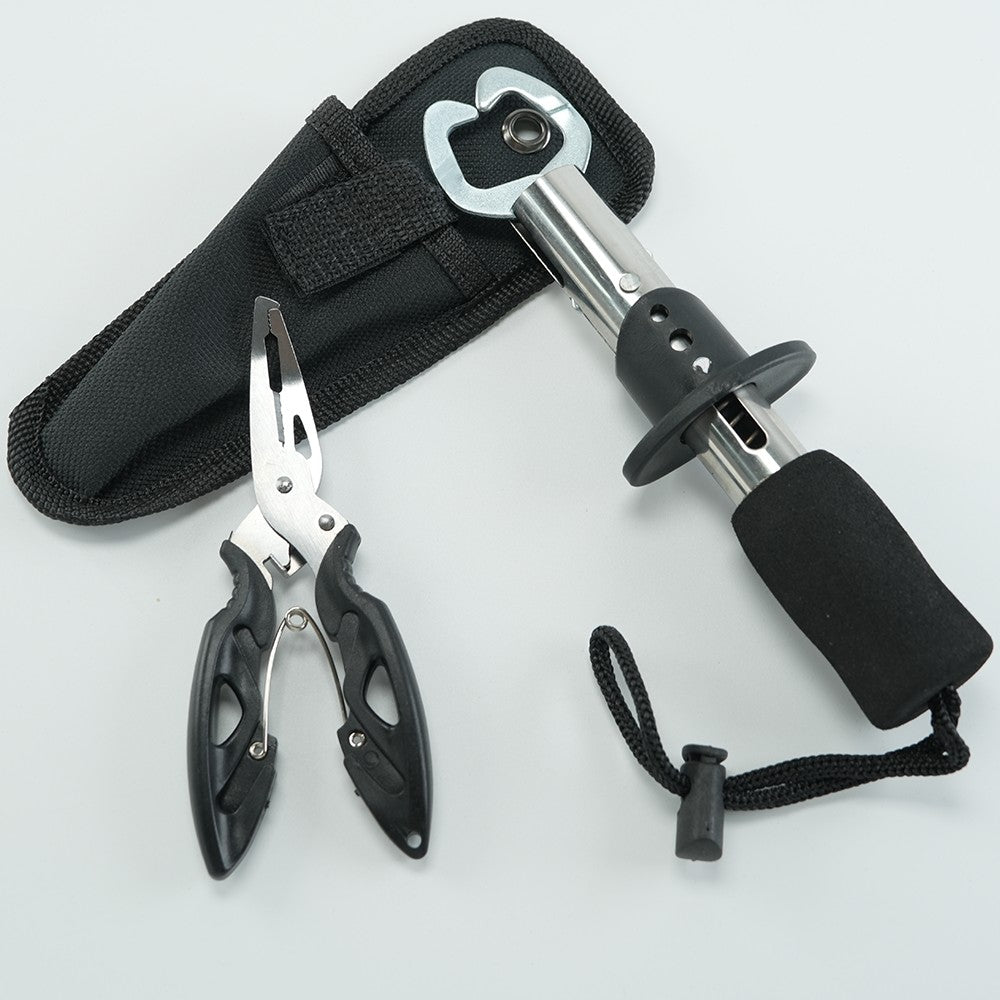Conjunto controlador de peixe com alicate, feito de aço inoxidável com qualidade confiável, Alicate de Pesca, Pegador de Lábios de Peixe ou Escama de Peixe C