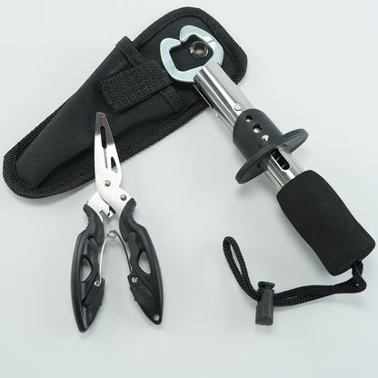 Conjunto controlador de peixe com alicate, feito de aço inoxidável com qualidade confiável, Alicate de Pesca, Pegador de Lábios de Peixe ou Escama de Peixe C