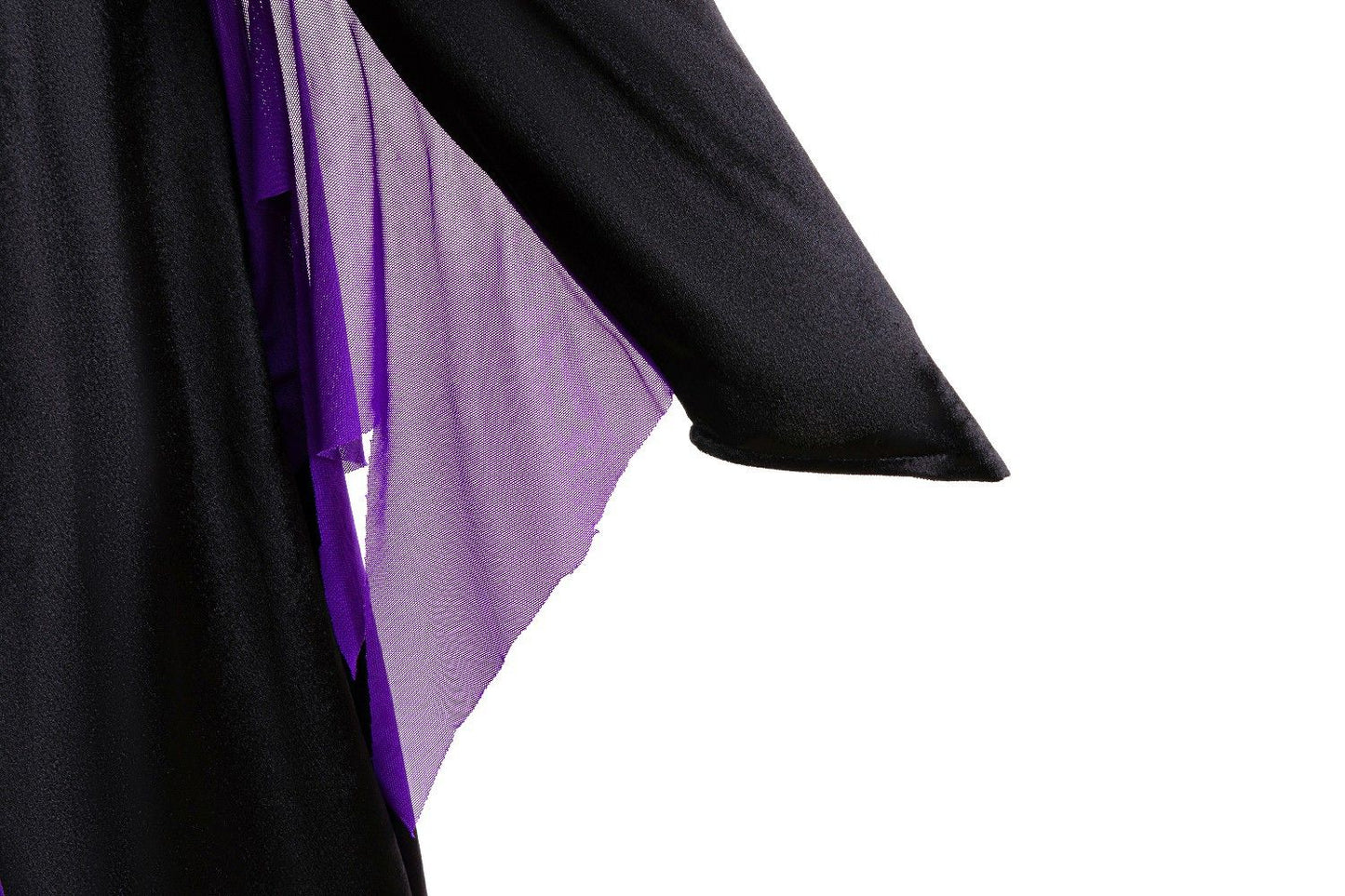 Halloween Costume Cartoon Maleficent Cosplay Dress Fancy Witch Disguise Robe Carnival Devil Queen Dot Tulle Frock