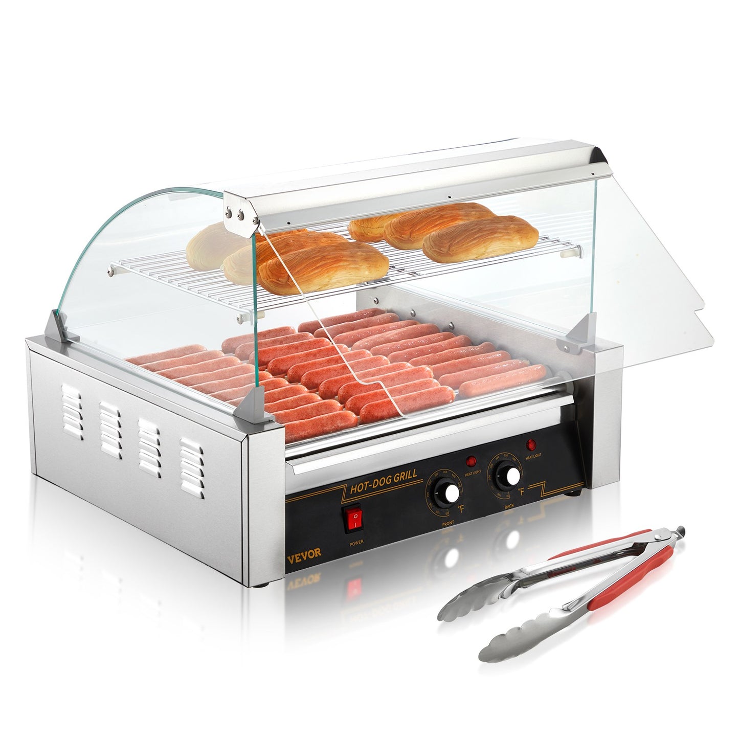 SucceBuy 5/7/11 Rods Commercial Hot Dog Roller Electric Sausage Maker Barbecue Grill Machine for Camping Party Home Appliance