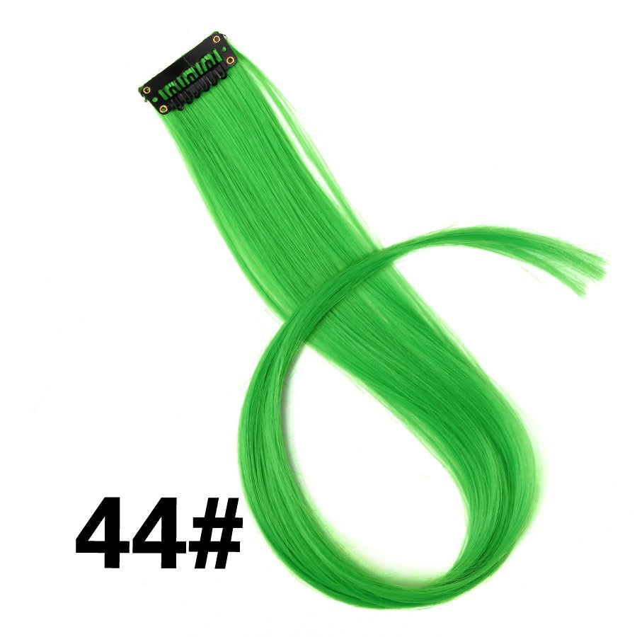 Alileader Aplique de Cabelo Extensão com Clip 57 Cores Ombre Liso Extensão de Cabelo com Clip em Apliques Peças de Cabelo de Fibra de Alta Temperatura