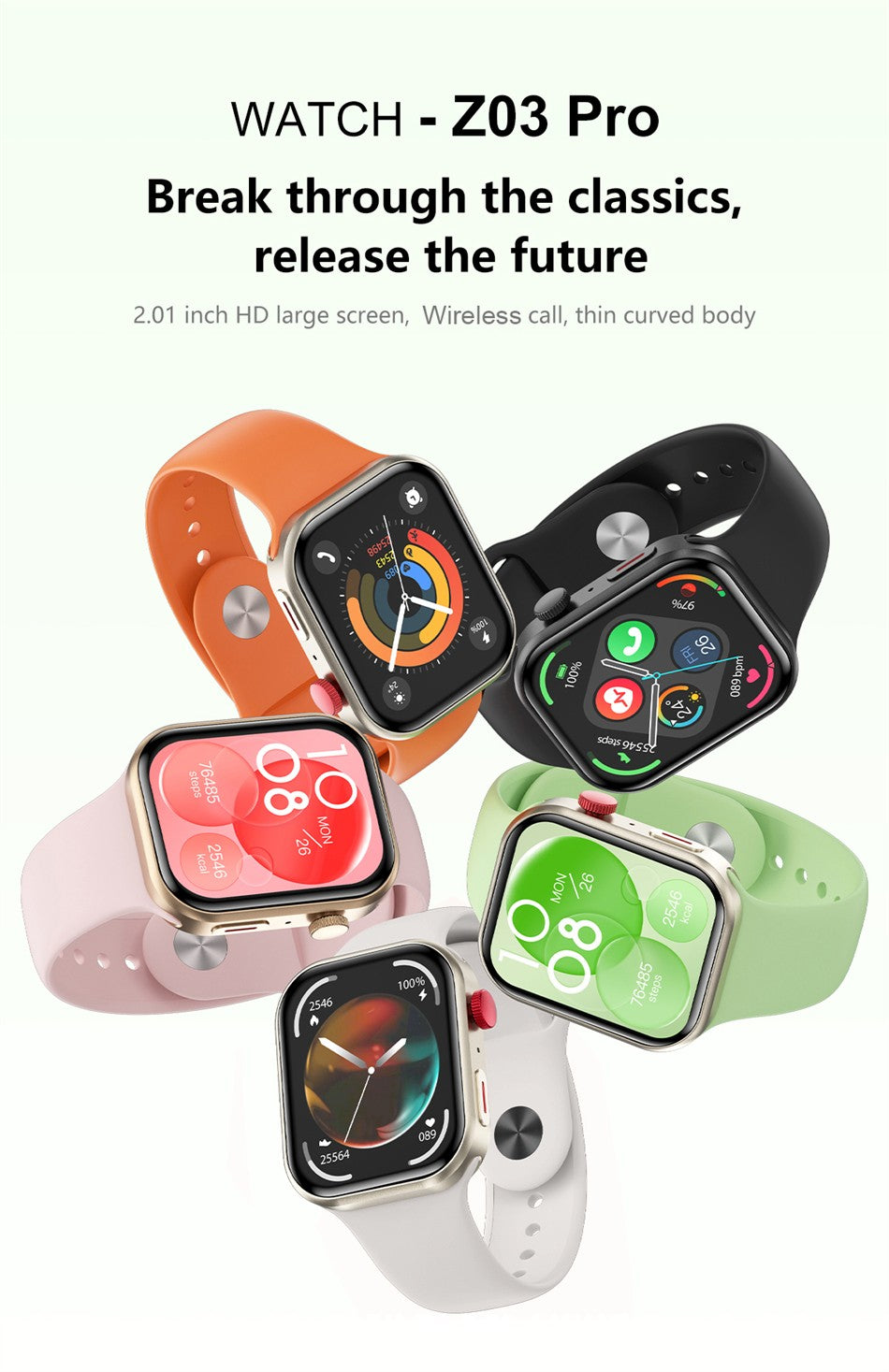 2025 New For HUAWEI FIT 3 2.01" HD Screen Smart Watch Women Men Watches Bluetooth Call Smartwatch Watch 9 Sports Fitness Tracker