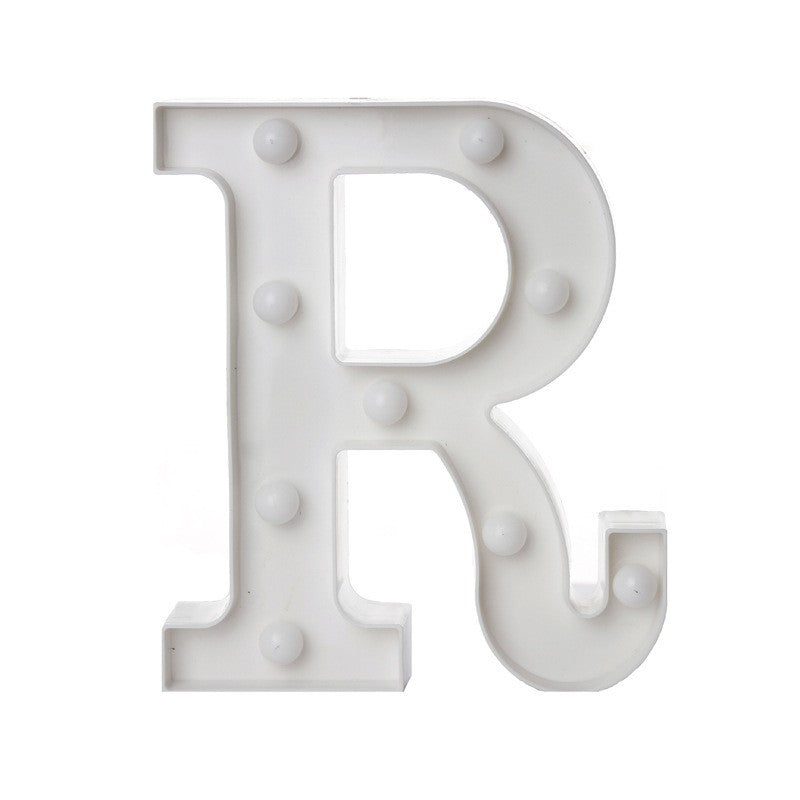 Alphabet Letter LED Lights Luminous Number Lamp Battery Warm Night Light for Home Wedding Birthday Christmas Party Decoration